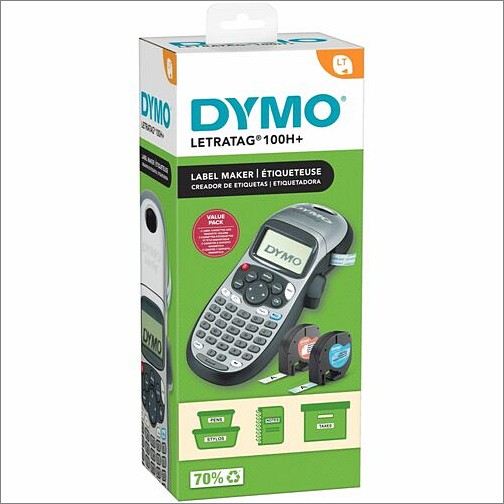 Dymo 2174535 Label Makers Letratag 100h Plus Handheld Label Maker 071701063342