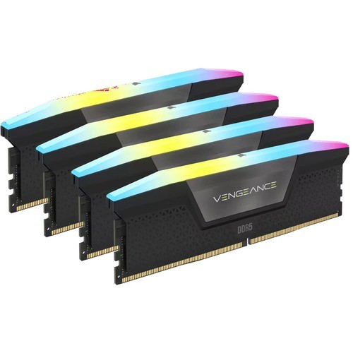 Corsair CMH192GX5M4B5200C38 Memory/RAM Corsair Vengeance Rgb 192gb (4x48gb) Ddr5 Dram 5200mhz C38 Memory Kit - Black - For Desktop Pc, Moth 840006667087