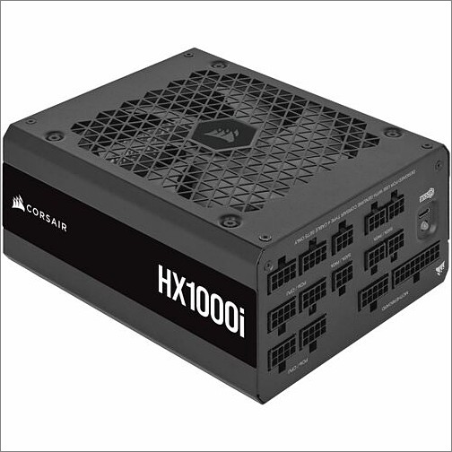 Corsair CP-9020259-NA Power Supplies Corsair Hx1000i Fully Modular Ultra-low Noise Platinum Atx 1000 Watt Pc Power Supply - Internal - 3. Cp9020259na 840006697350