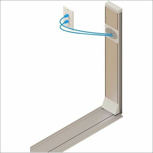 Middle Atlantic CTXPO1ACWT12SV Cable Management Connectrac Wall Channel Kit - Wall Channel Kit - Silver - 12 Ft Length - Aluminum (ctxpo1acwt12sv) 810056050269