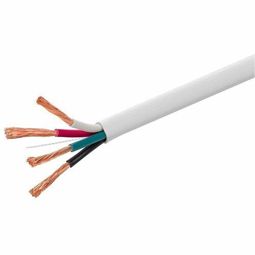 Monoprice 44333 Cables Monoprice Speaker Wire, Cl3 Rated, 4-conductor, 12awg, 250ft, White - 250 Ft Audio Cable For Speaker 889028187852