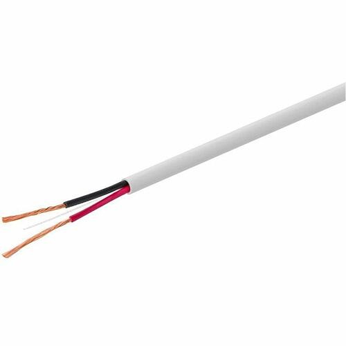 Monoprice 44338 Cables Monoprice Speaker Wire, Cl3 Rated, 2-conductor, 18awg, 250ft, White - 250 Ft Audio Cable For Speaker 889028187906