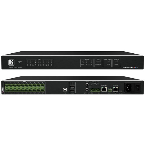 Kramer Electronics AFM-20DSP-AEC VGA Switchboxes Kramer Afm-20dsp-aec Audio/video Switchbox - 4k Uhd - Twisted Pair - 1 X 1 - Display - 1 X Hdmi Out Afm20dspaec 