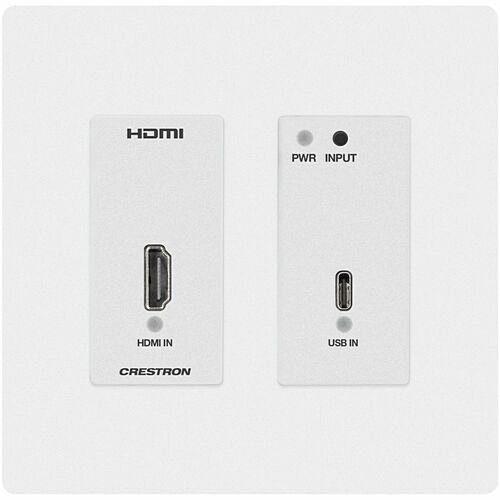 Crestron HD-TX-4KZ-211-2G-W Video Consoles/Extenders Crestron Dm Lite 4k60 4:4:4 Transmitter And 2x1 Auto-switcher For Hdmi And Usb-c Displayport Signal  Hdtx4kz2112gw 