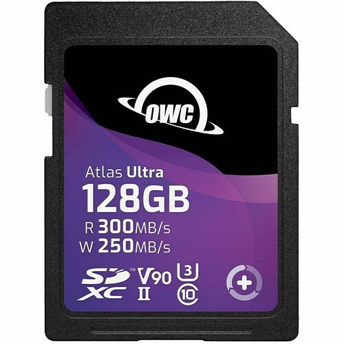Owc OWCSDV90U0128 Memory Cards Owc 128gb Atlas Ultra Sdxc Uhs-ii V90 Memory Card - 300 Mb/s Read - 250 Mb/s Write - Minimum 90mb/s  810100981242