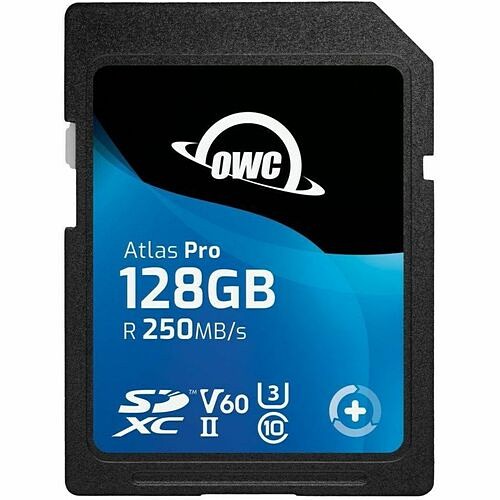 Owc OWCSDV60P0128 Memory Cards Owc 128gb Atlas Pro Sdxc Uhs-ii V60 Memory Card - 250 Mb/s Read - 130 Mb/s Write - Minimum 60mb/s Su 810100981204