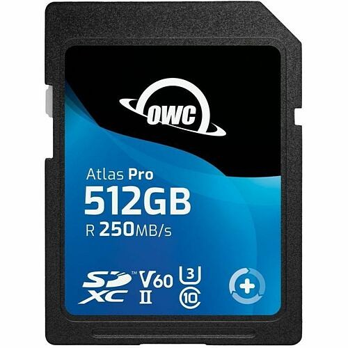 Owc OWCSDV60P0512 Memory Cards Owc 512gb Atlas Pro Sdxc Uhs-ii V60 Memory Card - 250 Mb/s Read - 130 Mb/s Write - Minimum 60mb/s Su 810100981228