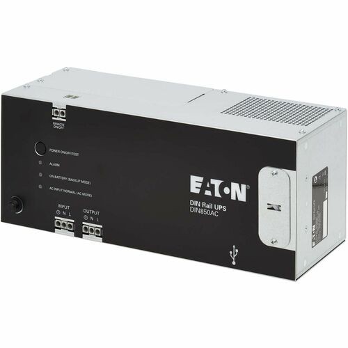 Eaton DIN850AC UPS General Purpose Eaton 850va 510w 120v Ac Din Rail Industrial Ups - Hardwire Input/output - 12 X Nema 5-15r - 3u 19"  037332274922
