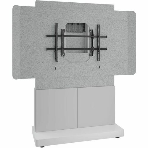 Middle Atlantic FM-DS-4875FS-AD8W Stands & Cabinets Middle Atlantic Forum Series 4ru Free-standing 2-bay Single Display Stand - Light Finish - Up To 55" Fmds4875fsad8w 656747397998