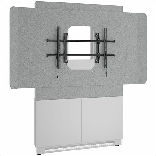 Middle Atlantic FM-DS-4875FW-AD8W Stands & Cabinets Middle Atlantic Forum Series 4ru Floor-to-wall Mounted 2-bay Single Display Stand - Light Finish - U Fmds4875fwad8w 656747398438