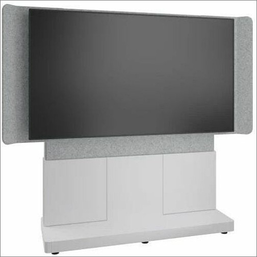 Middle Atlantic FM-DS-6675FS-DD8W Stands & Cabinets Middle Atlantic 66in Forum Free-standing Display Stand For Single 70-75in Display - Light Finish - U Fmds6675fsdd8w 656747398490