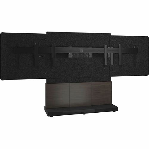 Middle Atlantic FM-DS-6675FS-HA3B Stands & Cabinets Middle Atlantic Forum 4ru Free-standing 3-bay Dual Display Stand - For Two 56in To 65in Displays - D Fmds6675fsha3b 656747398629