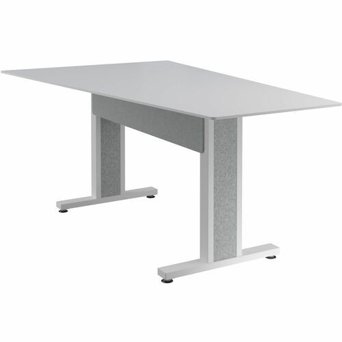 Middle Atlantic FM-TAN-0905438-D8W Tables & Desks Middle Atlantic Forum Series Angle Table For 5 - 7 People - 90in Length - Designer White Table Top W Fmtan0905438d8w 656747399053