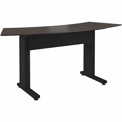 Middle Atlantic FM-TAR-0883438-A3B Tables & Desks Middle Atlantic Forum Series Arc Table For 3 People - 38in Height - Asian Night Table Top With Dark  Fmtar0883438a3b 656747399220
