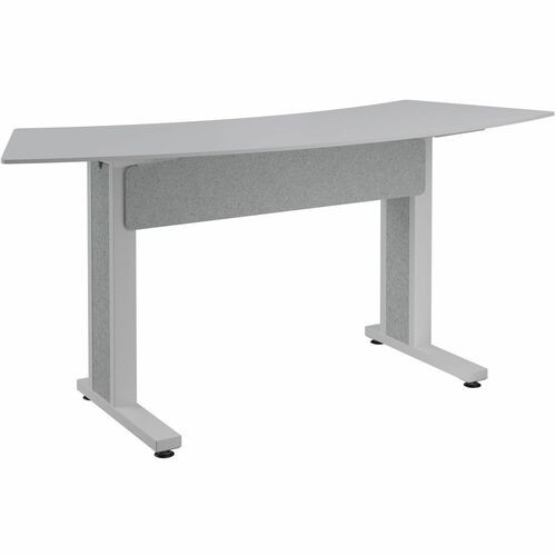 Middle Atlantic FM-TAR-0883438-D8W Tables & Desks Middle Atlantic Forum Series Arc Table For 3 People - 38in Height - Designer White Table Top With Li Fmtar0883438d8w 656747399251