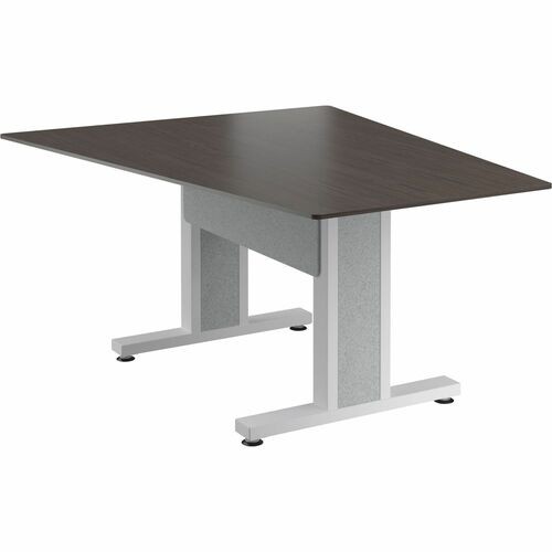 Middle Atlantic FM-TAN-0595430-A3W Tables & Desks Middle Atlantic Forum Series Angle Table For 3 - 5 People - 59in Length - Asian Night Table Top With Fmtan0595430a3w 656747398988