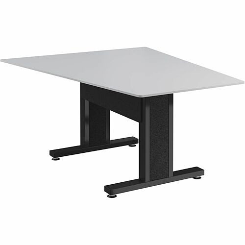 Middle Atlantic FM-TAN-0595430-D8B Tables & Desks Middle Atlantic Forum Series Angle Table For 3 - 5 People - 59in Length - Designer White Table Top W Fmtan0595430d8b 656747398995