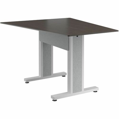 Middle Atlantic FM-TAN-0595438-A3W Tables & Desks Middle Atlantic Forum Series Angle Table For 3 - 5 People - 59in Length - Asian Night Table Top With Fmtan0595438a3w 656747399008