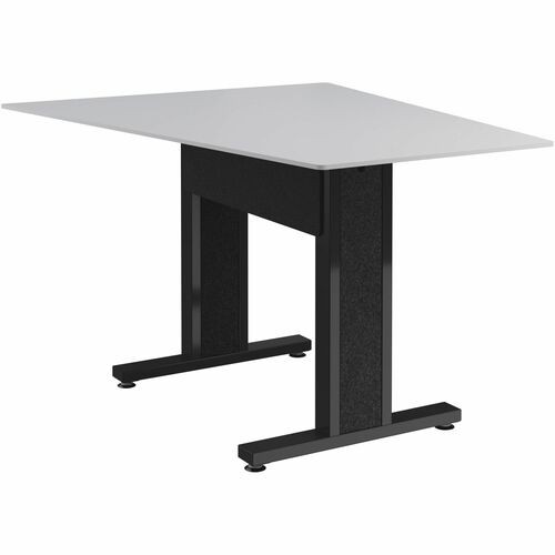 Middle Atlantic FM-TAN-0595438-D8B Tables & Desks Middle Atlantic Forum Series Angle Table For 3 - 5 People - 59in Length - Designer White Table Top W Fmtan0595438d8b 656747399015