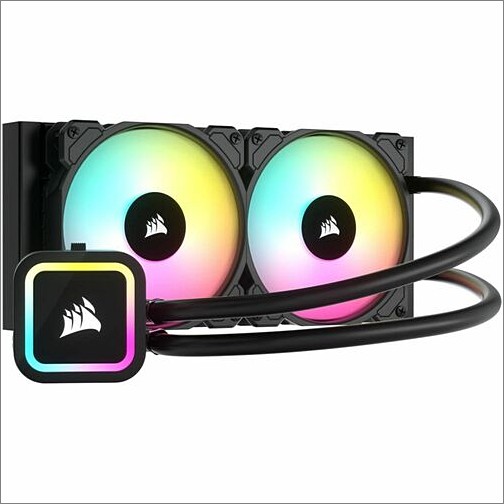Corsair CW-9060065-WW2 Processor/Case Fans Corsair Icue H100x Rgb Elite Liquid Cpu Cooler - 2 X Fan(s) - 357 Gal/min Maximum Airflow - 1500 Rpm Cw9060065ww2 840006669784