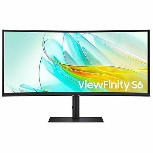 Samsung S34C654UAN Monitors Samsung Viewfinity S6 S34c654uan 34" Class Uw-qhd Curved Screen Lcd Monitor - 21:9 - Black - 34" Vie 887276756875