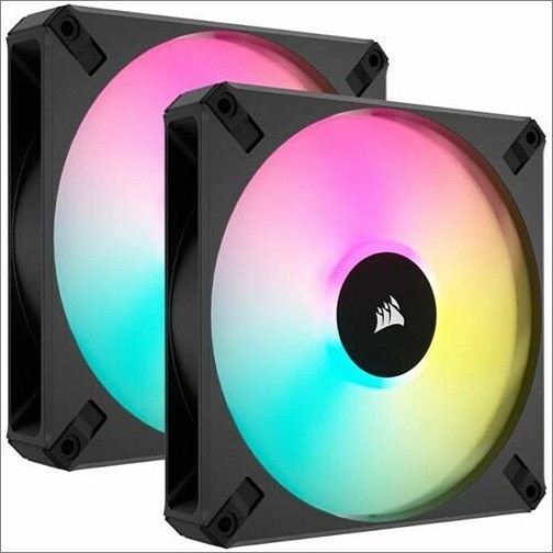 Corsair CO-9050156-WW Processor/Case Fans Corsair Icue Af140 Rgb Elite 140mm Pwm Dual Fan Kit - 2 Pack - 5.51" Maximum Fan Diameter - 665.8 Ga Co9050156ww 840006662280