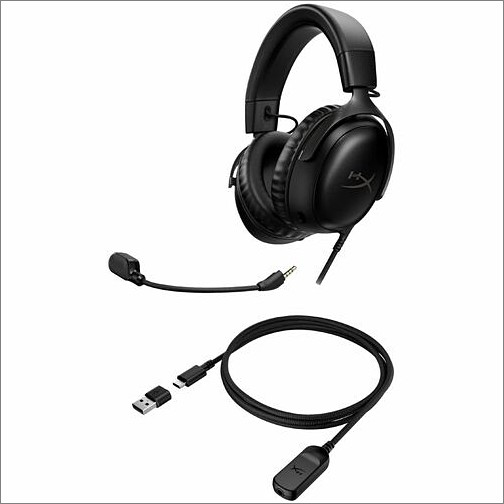 Hp 727A8AA Headsets/Earsets Hyperx Hyperx Cloud Iii - Gaming Headset (black) - Stereo - Mini-phone (3.5mm), Usb 2.0 - Wired - 64 197029008220