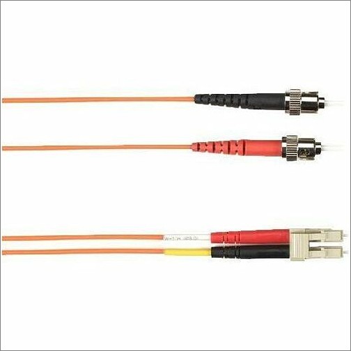 Black Box FOLZH10-005M-STLC-OR Cables Black Box Colored Fiber Om3 50/125 Multimode Fiber Optic Patch Cable - Lszh - 16.40 Ft Fiber Optic N Folzh10005mstlcor 