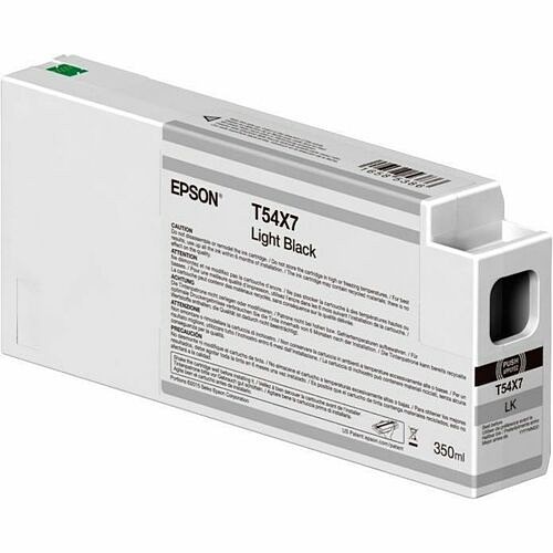 Epson T54X700 Toners & Ink Cartridges Epson Ultrachrome Hd Inkjet Ink Cartridge - Light Black - 1 / Pack - 350 Ml (t54x700) 010343976849