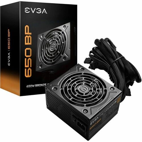 Evga 100-BP-0650-K1 Power Supplies 650 Bp 650w Power Supply - Internal - 3.3 V Dc @ 20 A, 5 V Dc @ 20 A, 12 V Dc @ 54.2 A, -12 V Dc @ 0 100bp0650k1 843368073985