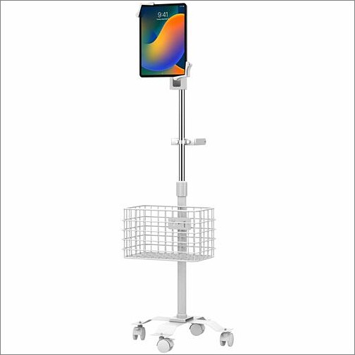 Cta Digital PAD-CGSWAO Stands & Cabinets Cta Digital Compact Gooseneck Floor Stand With Accessories For 7-13-inch Tablets (white) - Up To 13" Padcgswao 656777023850