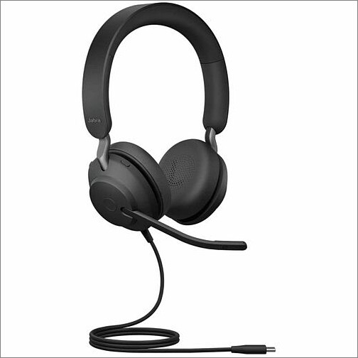 Jabra 24189-989-899 Headsets/Earsets Jabra Evolve2 40 Se Headset - Stereo - Usb Type C - Wired - Binaural (24189-989-899) 24189989899 706487024347