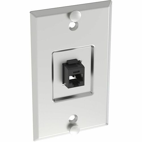Panduit KWPK6 Faceplates & Mounting Boxes Panduit Stainless Steel Keystone Phone Plate, Category 6 - 1 X Total Number Of Socket(s) - 1-gang -  613056856295