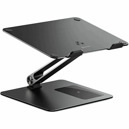 Alogic EPLSWCBK Stands & Cabinets Alogic Elite Power Laptop Stand With Wireless Charger - 11" To 17" Screen Support - Aluminum Alloy - 715663124054