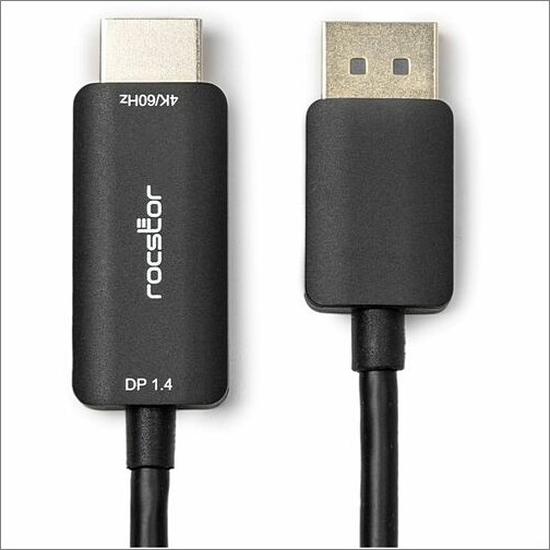 Rocstor Y10C670-B1 Cables Rocstor Displayport/hdmi Audio/video Cable - 6 Ft Displayport/hdmi A/v Cable For Audio/video Device, Y10c670b1 810606039874