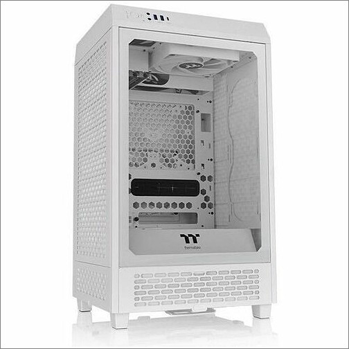 Thermaltake CA-1X9-00S6WN-00 Computer Cases Thermaltake The Tower 200 Snow Mini Chassis - Mini-tower - White - Tempered Glass, Spcc - Mini Itx M Ca1x900s6wn00 841163087831
