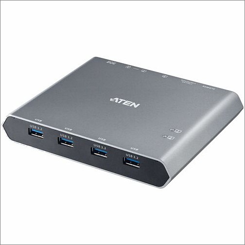 Aten US3311 KVM Switchboxes Aten 2-port 4k Displayport Usb-c Kvm Dock Switch With Power Pass-through - 2 Computer(s) - 1 Local U 672792014635
