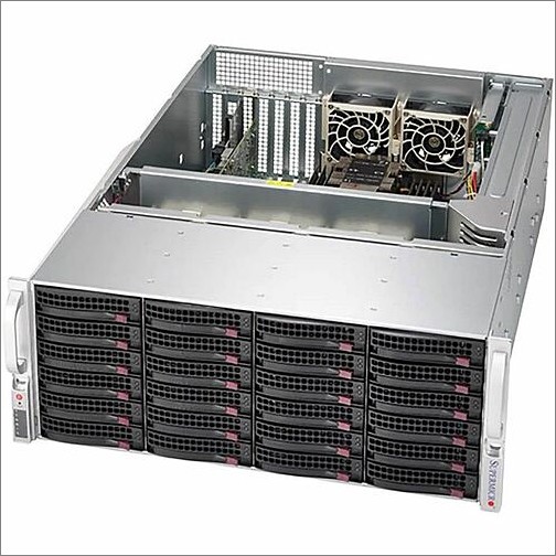 Supermicro SSG-640P-E1CR24H Barebone Systems Supermicro Superserver 640p-e1cr24h Barebone System - 4u Rack-mountable - Socket Lga-4189 - 2 X Proc Ssg640pe1cr24h 