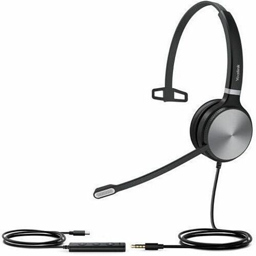 Yealink 1308060 Headsets/Earsets Yealink Uh36 Mono Headset - Microsoft Teams Certification - Mono - Usb Type C, Mini-phone (3.5mm) -  841885106896