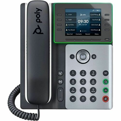 Hp 82M94AA IP Phones Poly Edge E500 Ip Phone - Corded - Corded - Desktop - Black - Taa Compliant - Voip - 2 X Network (rj 197497341423