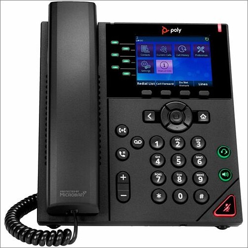 Poly 89B59AA IP Phones Poly Obi Vvx 350 Ip Phone - Corded - Corded - Desktop, Wall Mountable - Black - Taa Compliant - Voip 196188444429