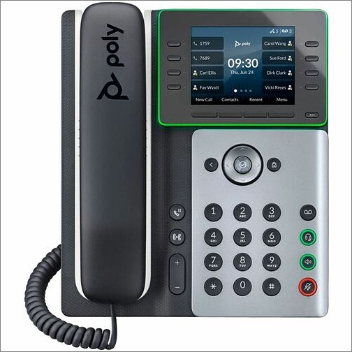 Hp 89B51AA#ABA IP Phones Poly Edge E300 Ip Phone - Corded - Corded - Desktop - Black - Taa Compliant - Voip - 2 X Network (rj 89b51aaaba 196188444535