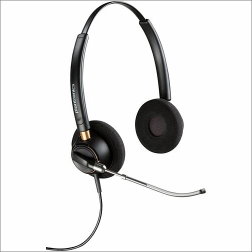 Poly 783P8AA#ABA Headsets/Earsets Poly Encorepro 520v Voice Tube Microphone With Quick Disconnect Binaural Headset Taa - Stereo - Mini 783p8aaaba 197029632753