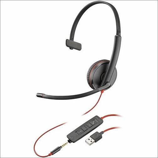 Hp 80S06AA Headsets/Earsets Poly Blackwire 3215 Monaural Usb-a Headset - Mono - Mini-phone (3.5mm), Usb Type A - Wired - 32 Ohm  197497211191