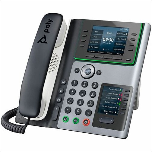 Hp 89B55AA#ABA IP Phones Poly E450 Ip Phone - Corded - Corded - Desktop - Black - Voip - 2 X Network (rj-45) - Poe Ports (89b 89b55aaaba 196188444498