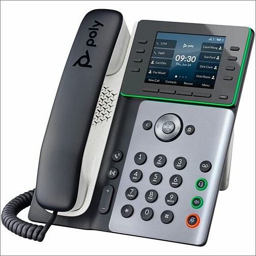 Hp 89B52AA#ABA IP Phones Poly Edge E320 Ip Phone - Corded - Corded - Bluetooth - Desktop, Wall Mountable - Black - Voip - 2 X 89b52aaaba 196188444528