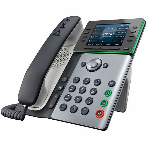 Hp 89B53AA#ABA IP Phones Poly Edge E350 Ip Phone - Corded - Corded/cordless - Wi-fi, Bluetooth - Desktop, Wall Mountable - Bl 89b53aaaba 196188444511