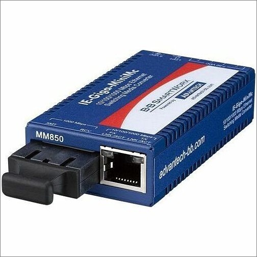 B And B Smartworx IMC-370I-SE-B Transceivers/Media Converters Advantech 10/100/1000mbps Miniature Media Converter - 1 X Network (rj-45) - 1 X Sc Ports - Duplexsc  Imc370iseb 