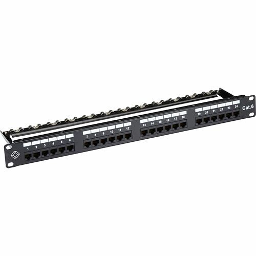 Black Box JPM610A-R9 Patch Panels Black Box Gigatrue Cat6 Patch Panel - 1u, Unshielded, 24-port - 24 Port(s) - 24 X Rj-45 - 1u High -  Jpm610ar9 822088278337