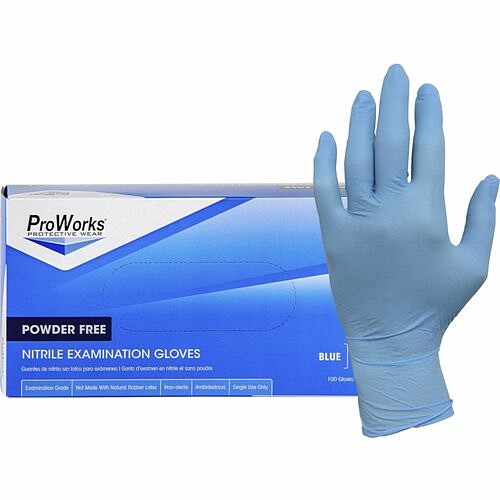 Hospital Specialty GLN106FL Gloves Npf Nitrile Powder Free Exam Gloves HOSGLN106FL 075289122347